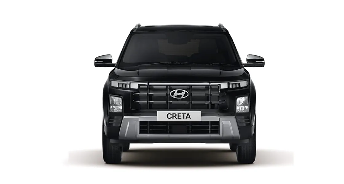 Hyundai Creta in black, front view